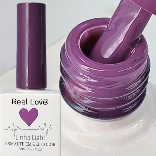 Esmalte em gel Real Love Lavanda 178 8ml para unhas