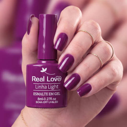 Esmalte em gel Real Love P108 8ml para unhas