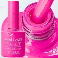 Esmalte em gel Real Love P117 Pink Barbie Linha Light Esmalte em gel Real Love P117 Pink Barbie Linha Light