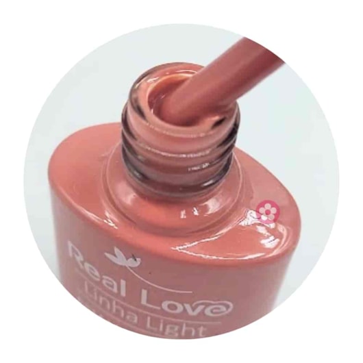 Esmalte em gel Real Love P126 cover nude Linha Light para unhas