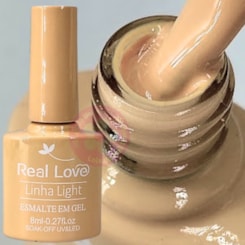 Esmalte em gel Real Love P133 Caramelo mocha linha light 8ml Esmalte em gel Real Love P133 Caramelo mocha linha light 8ml