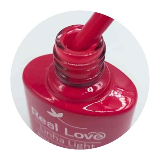 Esmalte em gel Real Love P47 Magenta escuro Linha Light para unhas