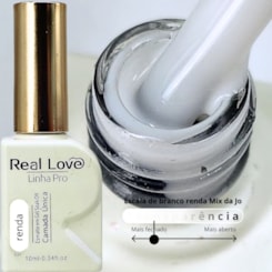Esmalte em gel renda Batida de coco 03 Linha PRO Real Love Esmalte em gel renda Batida de coco 03 Linha PRO Real Love