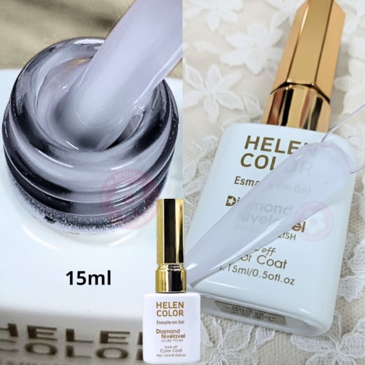 Esmalte em gel Renda clarinho Diamond 15ml Helen Color para unhas