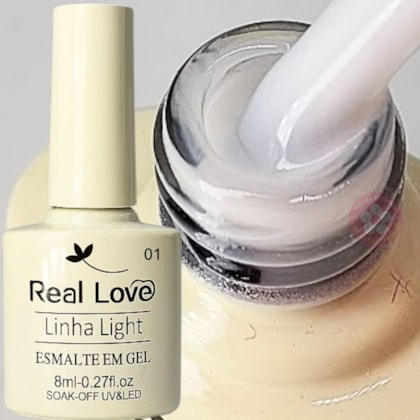 Esmalte em gel renda Coleção Francesinha 8ml Real Love Escolha