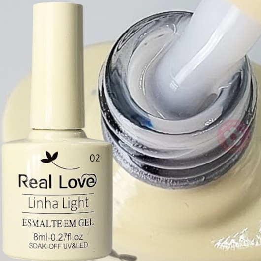 Esmalte em gel renda Coleção Francesinha 8ml Real Love Escolha para unhas