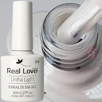 Esmalte em gel renda Coleção Francesinha 8ml Real Love Escolha