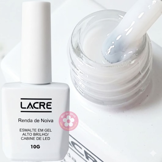 Esmalte em gel Renda de Noiva Lacre 10g para unhas