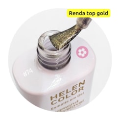 Esmalte em gel Renda Gold Diamond 15ml Helen Color Esmalte em gel Renda Gold Diamond 15ml Helen Color