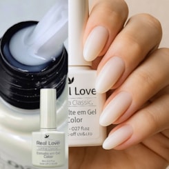 Esmalte em gel Renda médio Real Love Linha Classic 8ml 02 Esmalte em gel Renda médio Real Love Linha Classic 8ml 02