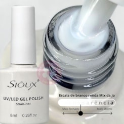 Esmalte em gel Renda Sioux 8ml Leitoso