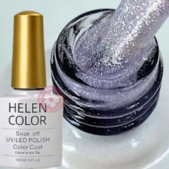 Esmalte em Gel Rendinha c/ Glitter 10ml Helen Color