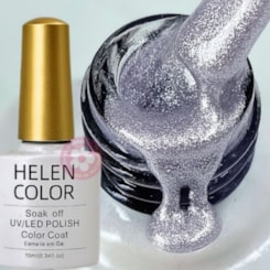 Esmalte em Gel Rendinha c/ Glitter 10ml Helen Color