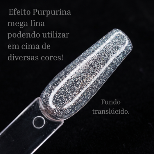 Esmalte em Gel Rendinha c/ Glitter 10ml Helen Color para unhas