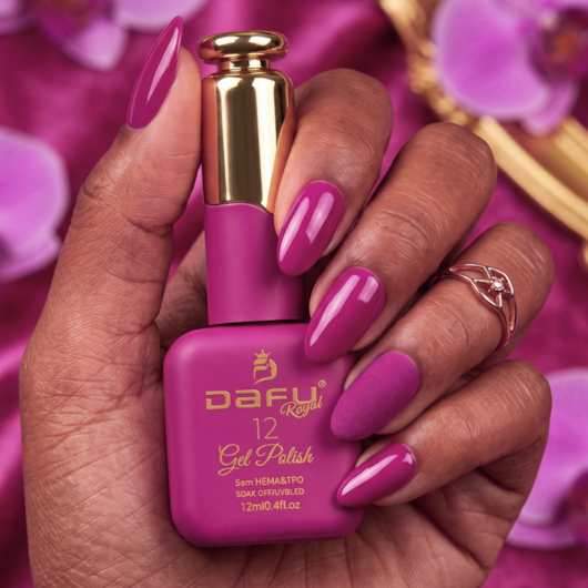 Esmalte em gel Rosa 12 Dafu 12ml Infinito Glow para unhas