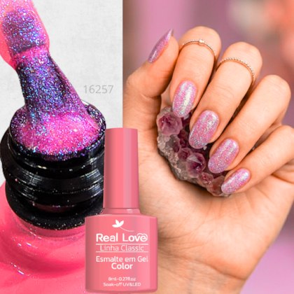 Esmalte em gel Rosa Aurora Real Love Linha Classic 8ml 067