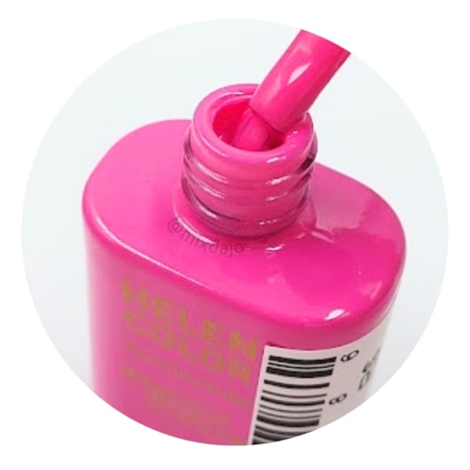 Esmalte em gel Rosa Barbie Diamond 15ml Helen Color para unhas