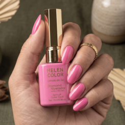 Esmalte em gel Rosa Barbie Helen Color 15ml Diamond 17 Esmalte em gel Rosa Barbie Helen Color 15ml Diamond 17