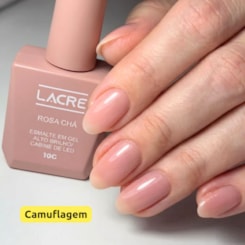 Esmalte em gel Rosa chà camuflagem Lacre 10g 17 Esmalte em gel Rosa chà camuflagem Lacre 10g 17