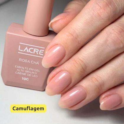 Esmalte em gel Rosa chà camuflagem Lacre 10g 17