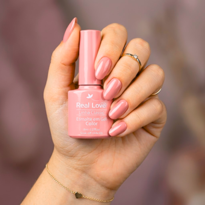 Esmalte em gel Rosa Chá Real Love Linha Classic 8ml 013