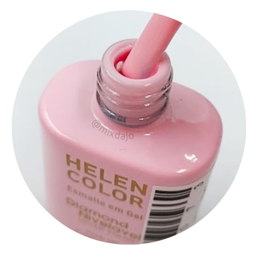 Esmalte em gel Rosa Claro Helen Color 15ml Diamond 13 para unhas
