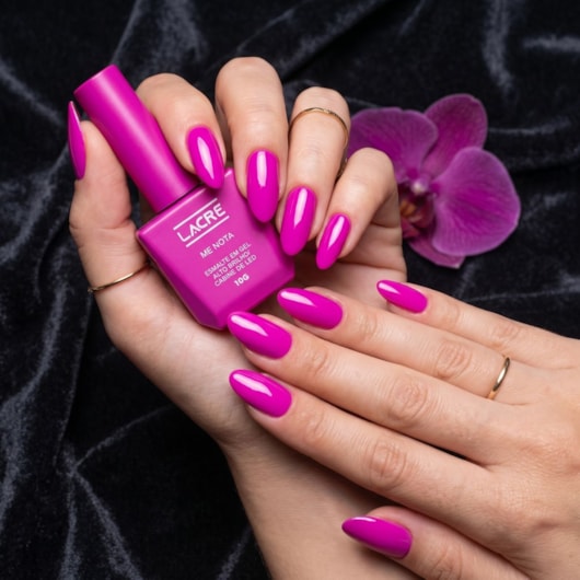 Esmalte em gel Rosa Me Nota Lacre 10g 19 para unhas