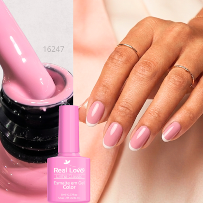Esmalte em gel Rosinha Claro Real Love Linha Classic 8ml 012