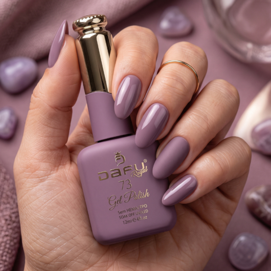Esmalte em gel Roxo 73 Dafu 12ml Infinito Glow para unhas