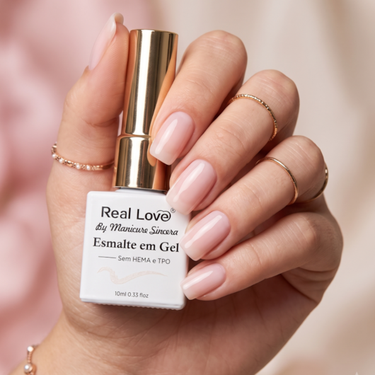 Esmalte em gel Sem TPO Rosinha 07 Manicure Sincera 10ml para unhas