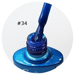 Esmalte Em Gel Sioux 7,5ml Linha A UV/LED - Cor: 34 Azul Glitter