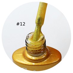 Esmalte Em Gel Sioux 7,5ml Uv/Led Linha B - Cor: 12 Dourado Com Glitter