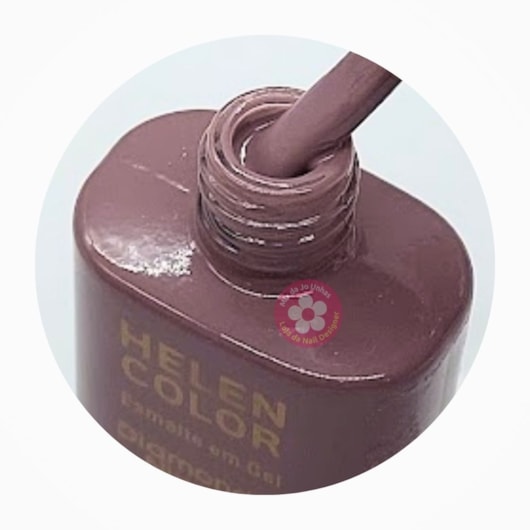 Esmalte em gel Taupe rosado Helen Color 52 Diamond para unhas