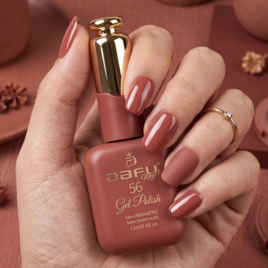 Esmalte em gel Telha 56 Dafu 12ml Infinito Glow para unhas