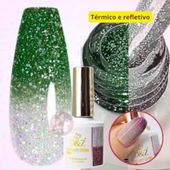 Esmalte em Gel Térmico Refletivo D&Z 10ml - Cor: 07 Esmeralda Esmalte em Gel Térmico Refletivo D&Z 10ml - Cor: 07 Esmeralda