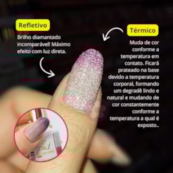 Esmalte em Gel Térmico Refletivo D&Z 10ml - Cor: 07 Esmeralda Esmalte em Gel Térmico Refletivo D&Z 10ml - Cor: 07 Esmeralda