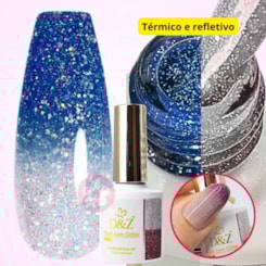 Esmalte em Gel Térmico Refletivo D&Z 10ml - Cor: 08 Azul Esmalte em Gel Térmico Refletivo D&Z 10ml - Cor: 08 Azul