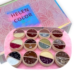 Esmalte em Gel Tons Terrosos Pasta Paint Helen Color Kit com 24 cores