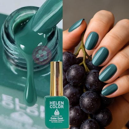 Esmalte em gel Transformative Teal Verde Helen Color 12ml Conexão 182