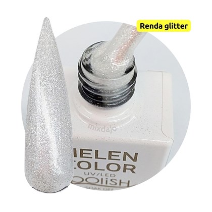 Esmalte em gel Transparente Glitter 15ml Helen Color