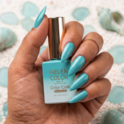 Esmalte Em Gel Turquesa tropical Helen Color 15ml C/ Anvisa 035 Esmalte Em Gel Turquesa tropical Helen Color 15ml C/ Anvisa 035