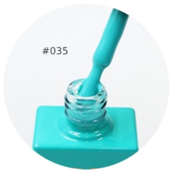 Esmalte Em Gel Turquesa tropical Helen Color 15ml C/ Anvisa 035