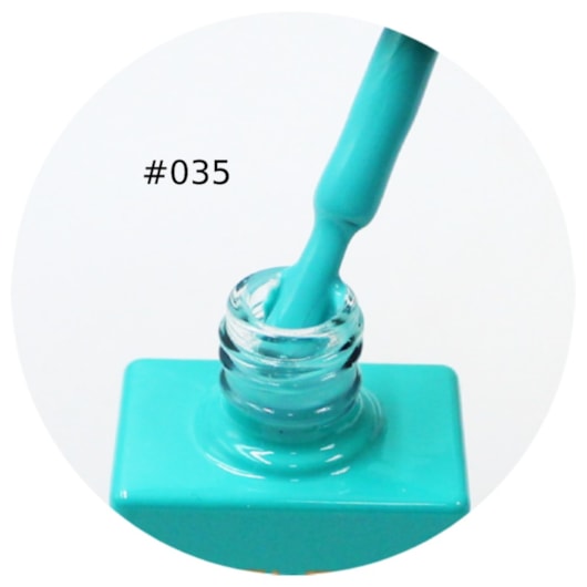 Esmalte Em Gel Turquesa tropical Helen Color 15ml C/ Anvisa 035 para unhas