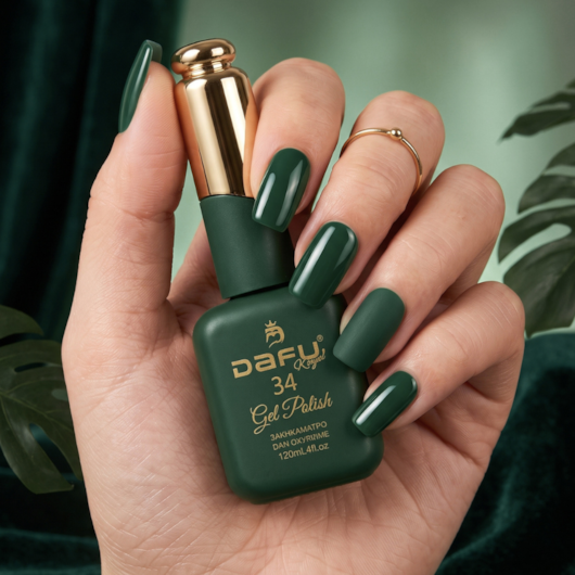 Esmalte em gel Verde 34 Dafu 12ml Infinito Glow para unhas