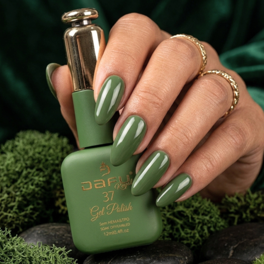 Esmalte em gel Verde 37 Dafu 12ml Infinito Glow para unhas