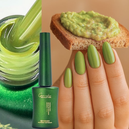 Esmalte em Gel Verde creme de abacate 117 Gcovelis 12ml para unhas