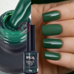 Esmalte em gel Verde Floresta Brilia 10g