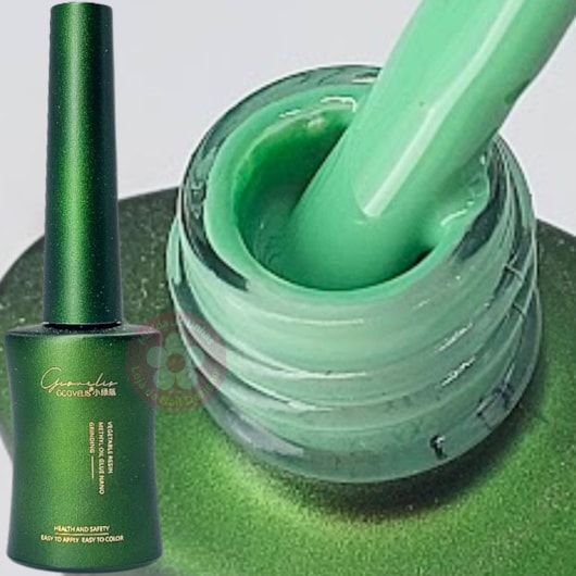 Esmalte em Gel Verde menta divertidamente nojinho 125 Gcovelis 12ml para unhas