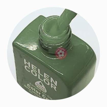 Esmalte em gel Verde Oliva Helen Color 12ml Conexão 236