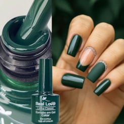 Esmalte em gel Verde Selva Real Love Linha Classic 8ml 034